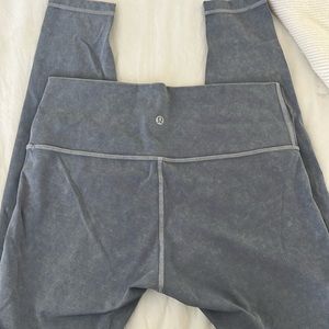 Lululemon Wunder Under High-Rise Leggings - Blue Acid Wash Blue Noon  - Size 10